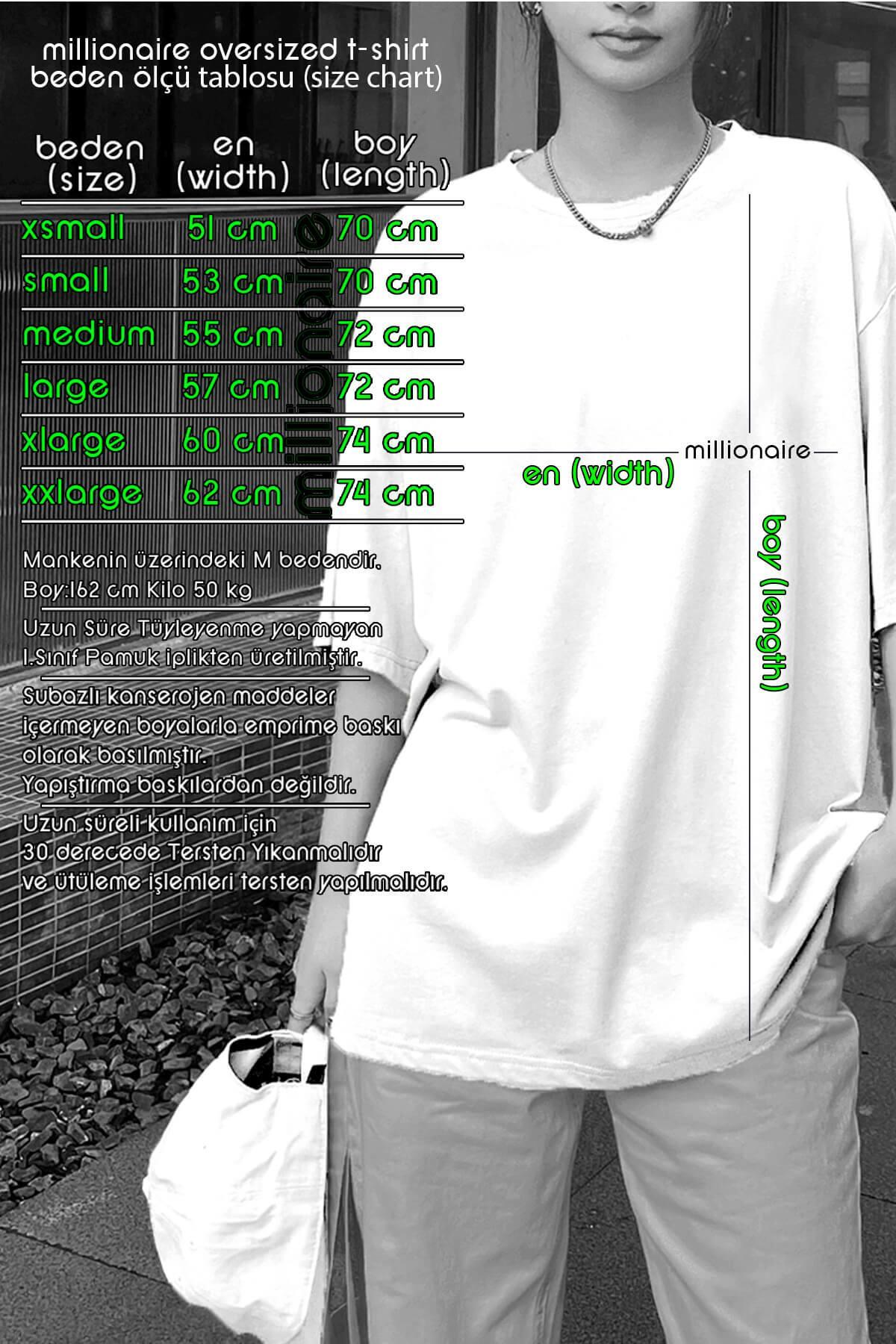 Dont Announce Yeşil Oversize Salas Boyfriend Kadın T-Shirt