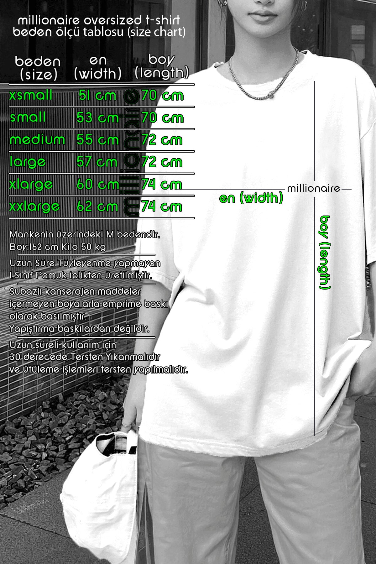 Arid Mountain Beyaz Oversize Salas Boyfriend Kadın T-Shirt