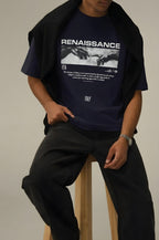 Erkek Lacivert Renaissance Regular Fit Normal Kalıp T-shirt