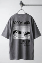 Erkek 1898 Baskılı Gri Oversize Salas Boyfriend T-Shirt