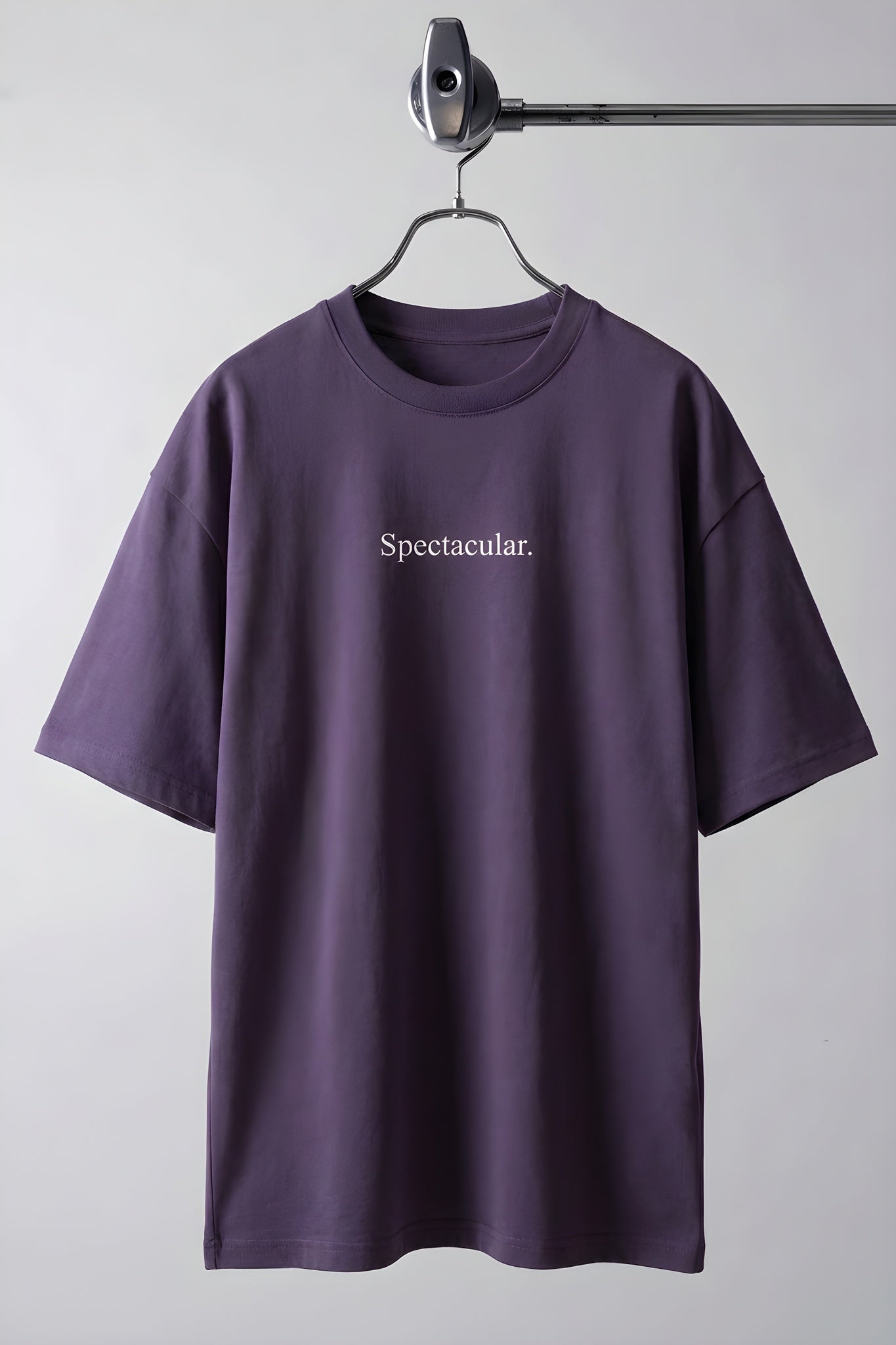 Erkek Spectacular Mor Oversize Salas T-Shirt