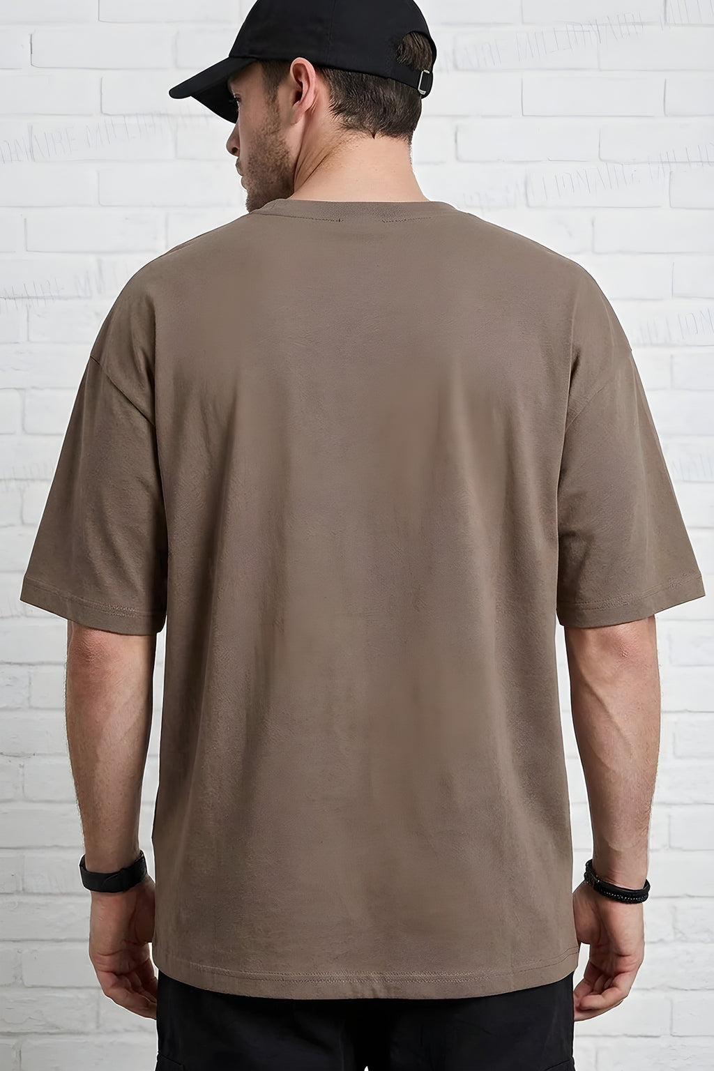 Erkek Kahverengi Spectacular Oversize Salas T-Shirt