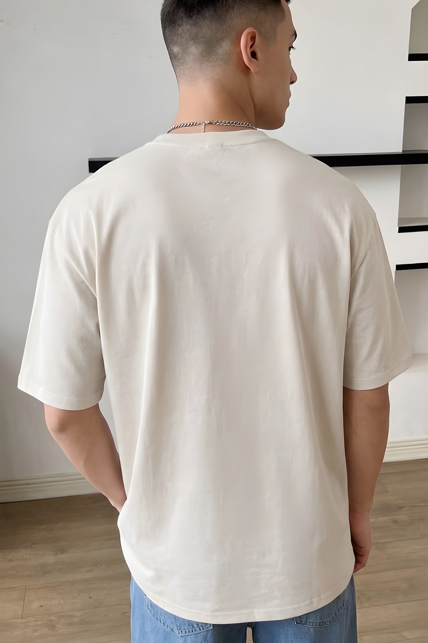 Erkek Taş Earth Oversize Fit Bol Geniş Kalıp Salaş Kesim T-shirt