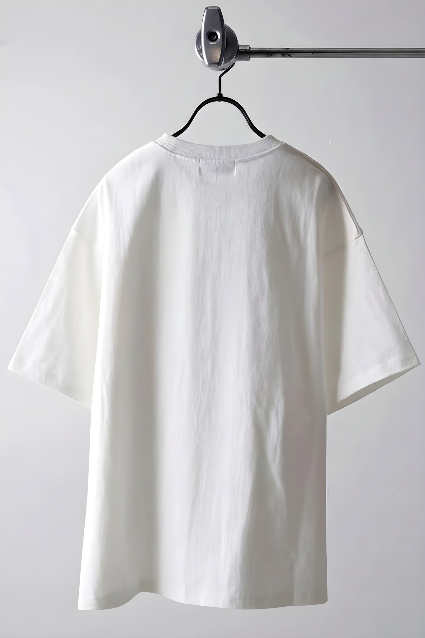 Erkek Ekru Beyaz Earth Oversize Fit Bol Geniş Kalıp Salaş Kesim T-shirt