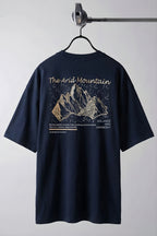 Erkek Arid Mountain Oversize Lacivert Salas T-Shirt