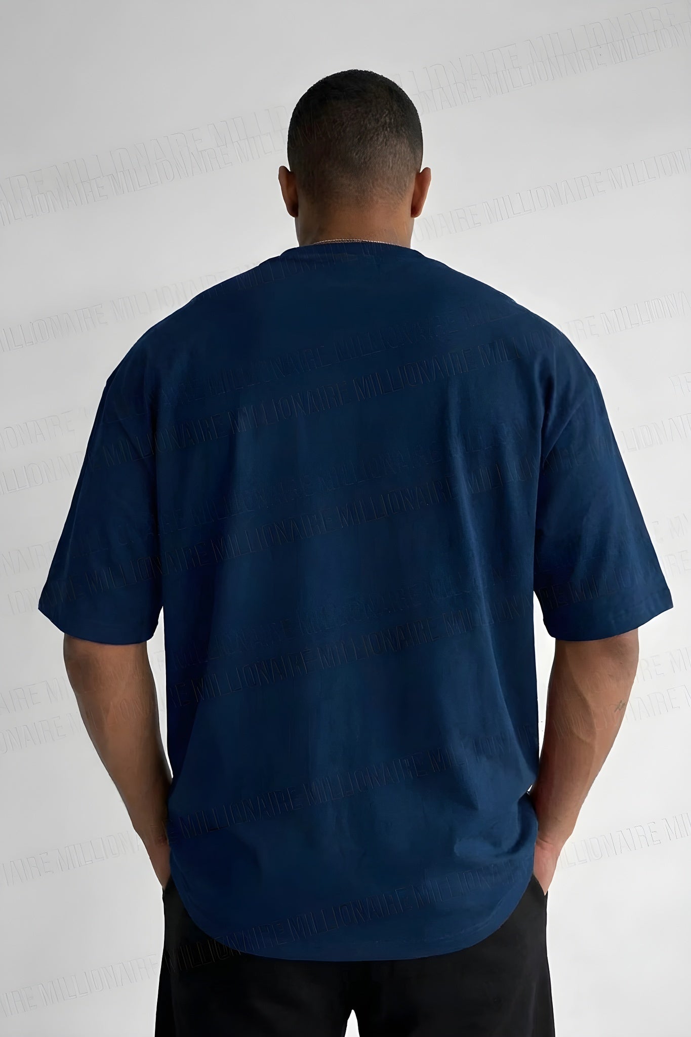 Erkek Lacivert Spectacular Oversize Salas T-Shirt