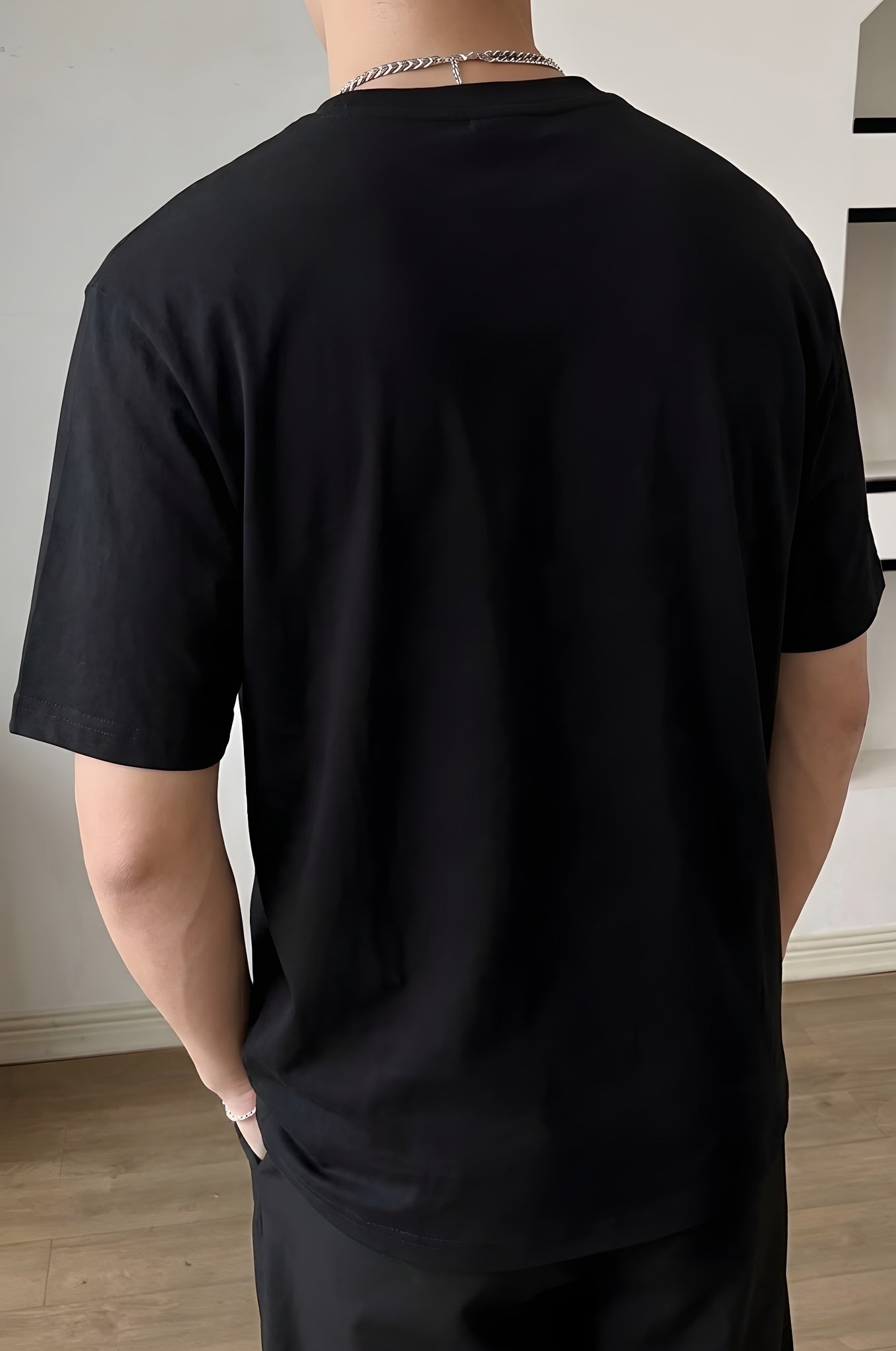 Erkek Siyah Renaissance Regular Fit Normal Kalıp T-shirt