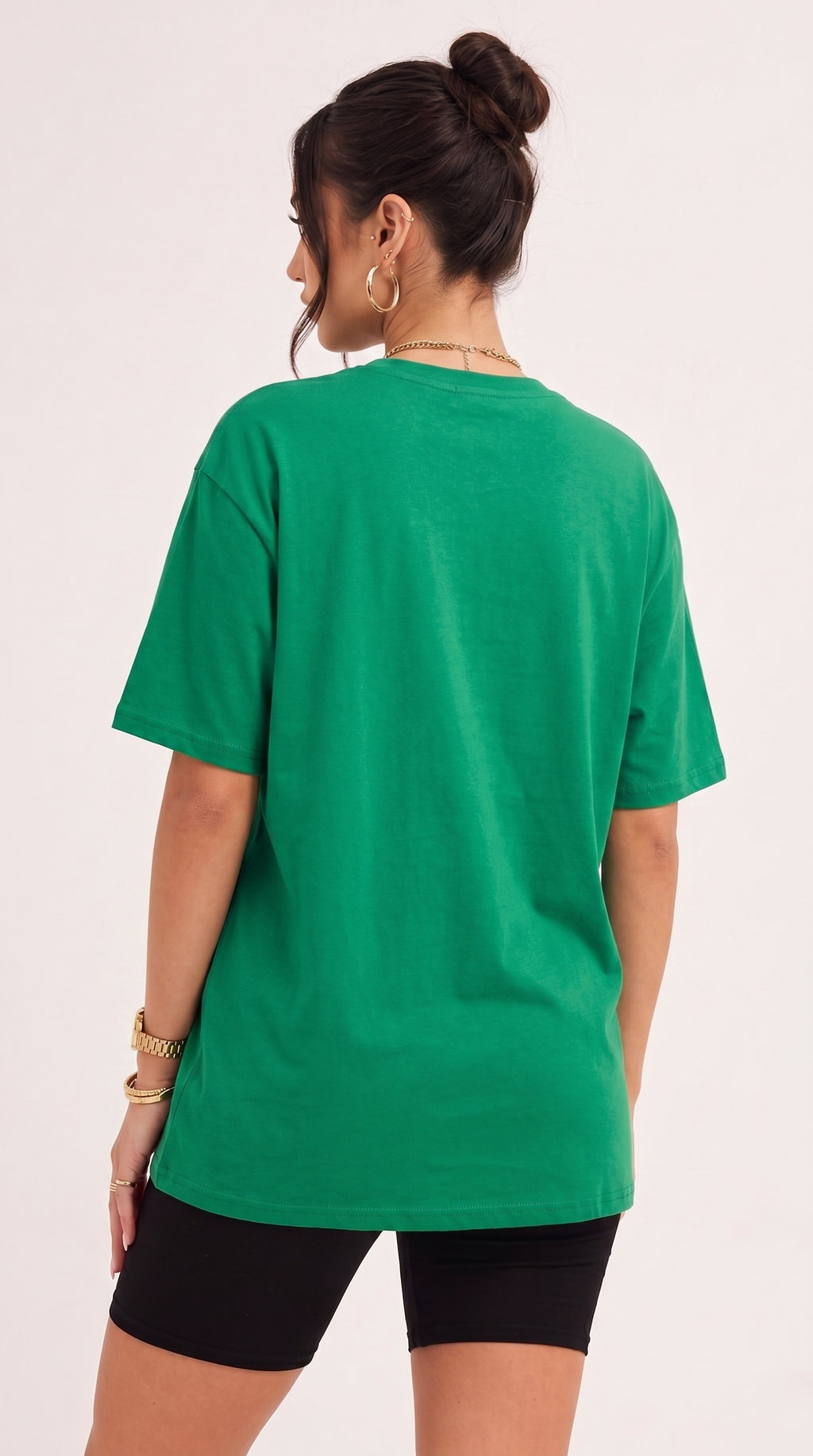 Kadın Bntn Basic Düz Baskısız Oversize Salas T-Shirt