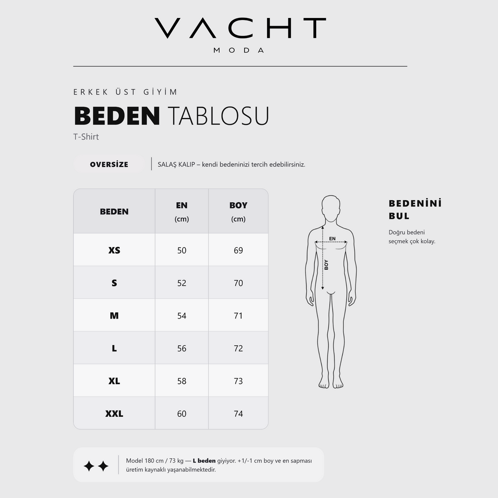 Erkek Taş Renk Basic Düz Baskısız Oversize Salas Boyfriend T-Shirt