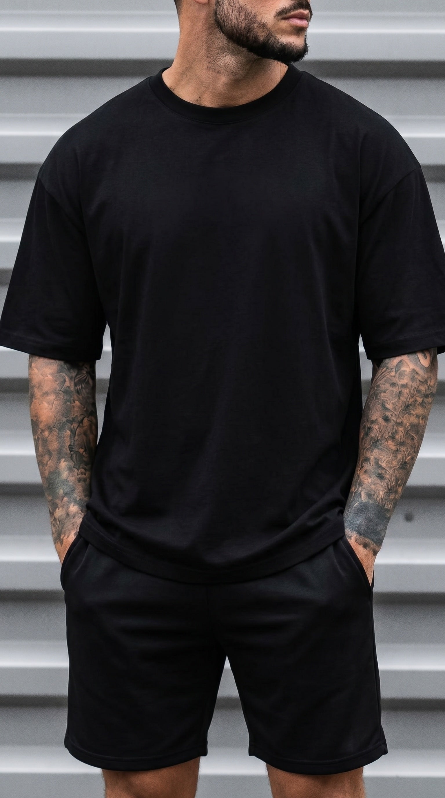 Erkek Siyah I Can Fly Oversize Fit Bol Geniş Kalıp Salaş Kesim T-shirt