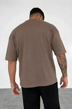Erkek Kahverengi Spectacular Oversize Salas T-Shirt