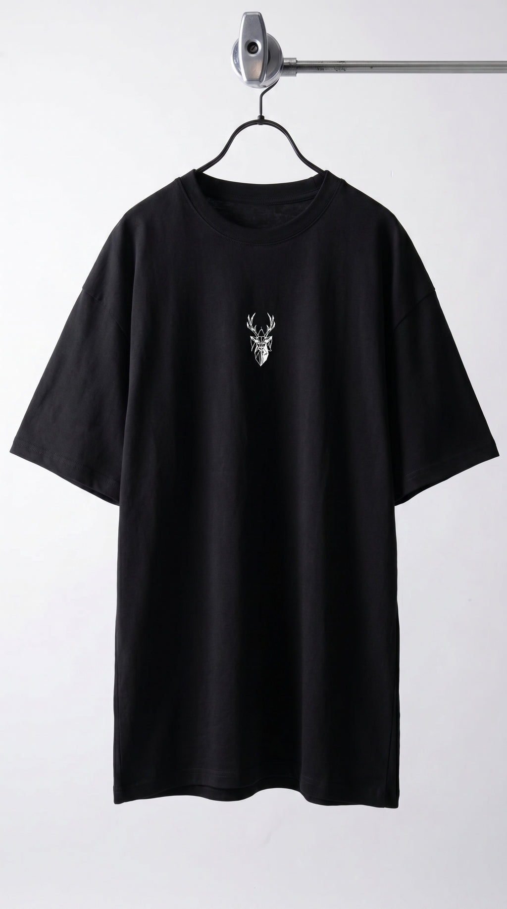 Kadın Siyah Oversize Salas Boyfriend Kadın T-shirt