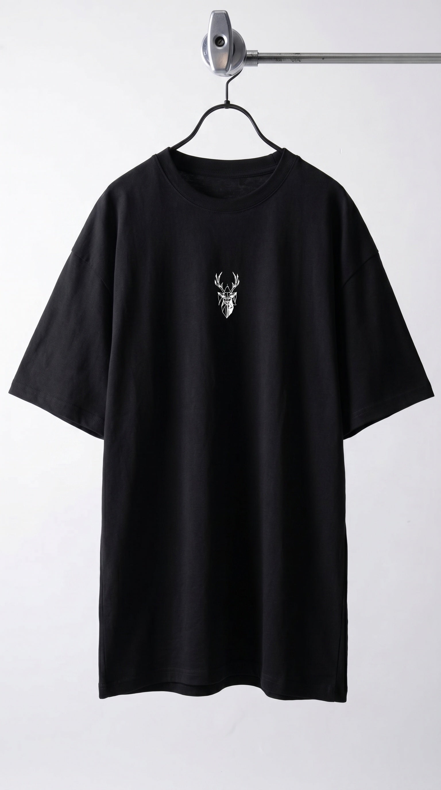 Kadın Siyah Oversize Salas Boyfriend Kadın T-shirt