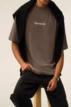 Erkek Kahverengi Spectacular Oversize Salas T-Shirt