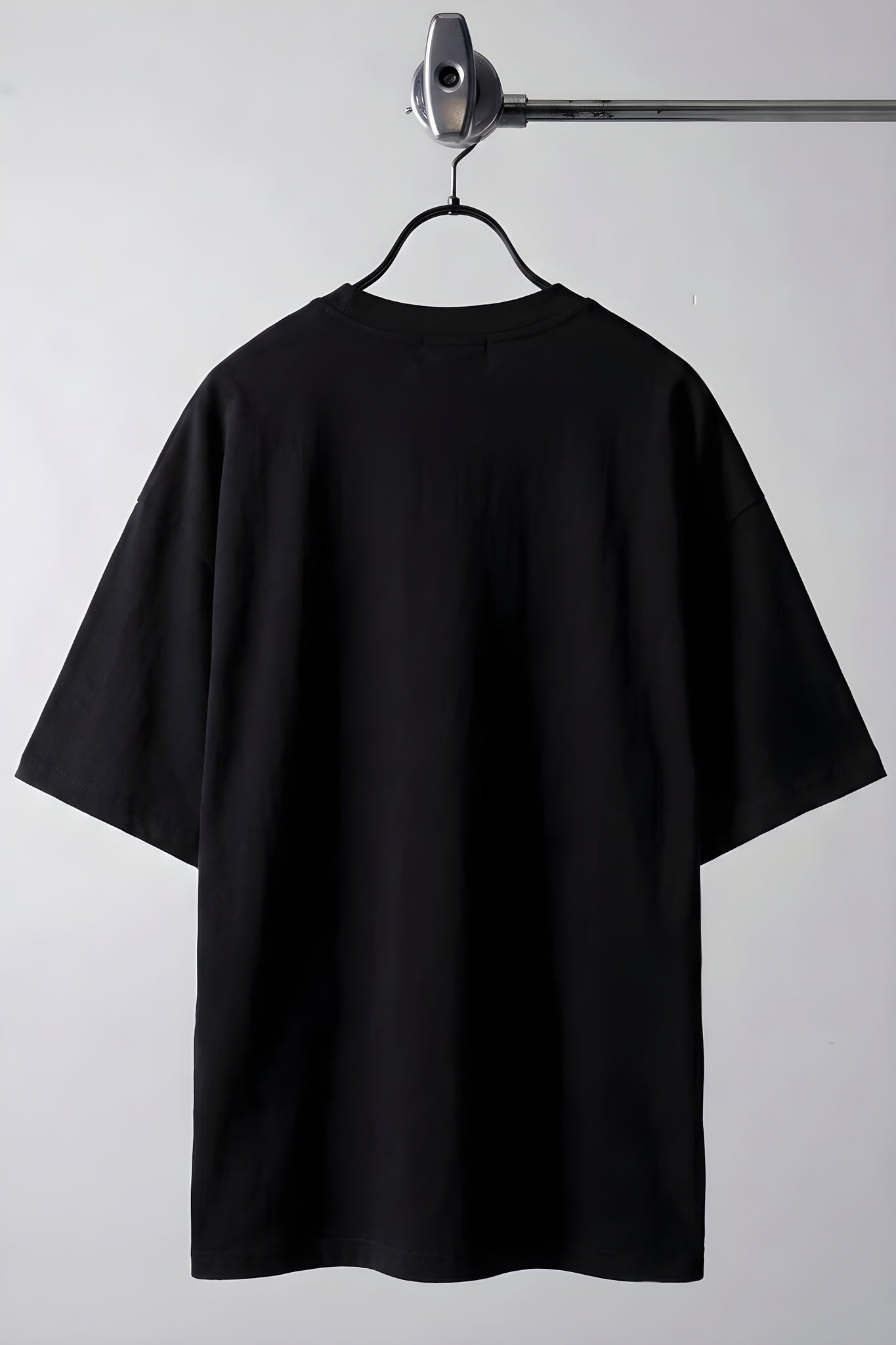 Erkek Siyah Earth Oversize Fit Bol Geniş Kalıp Salaş Kesim T-shirt