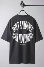 Erkek Dont Announce Kabaran Baskı Füme Bisiklet Yaka Oversize Salas T-Shirt