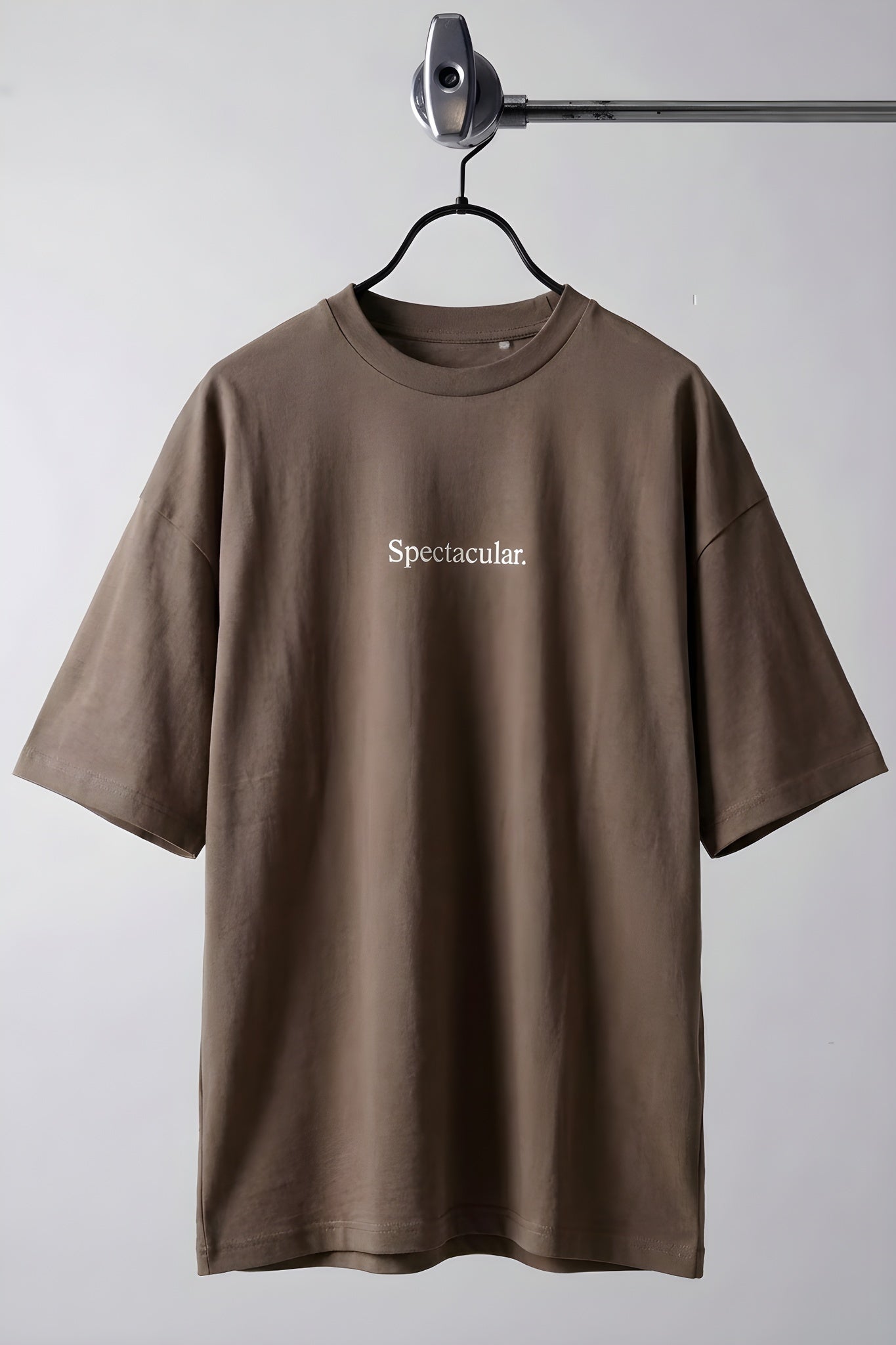 Erkek Kahverengi Spectacular Oversize Salas T-Shirt