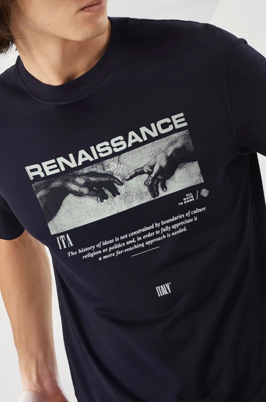 Erkek Lacivert Renaissance Regular Fit Normal Kalıp T-shirt