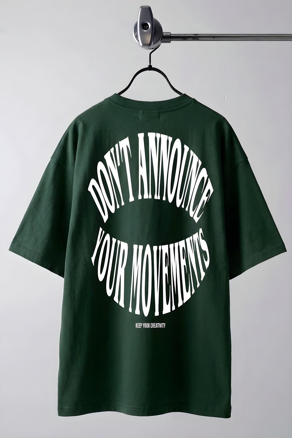 Dont Announce Yeşil Oversize Salas Boyfriend Kadın T-Shirt
