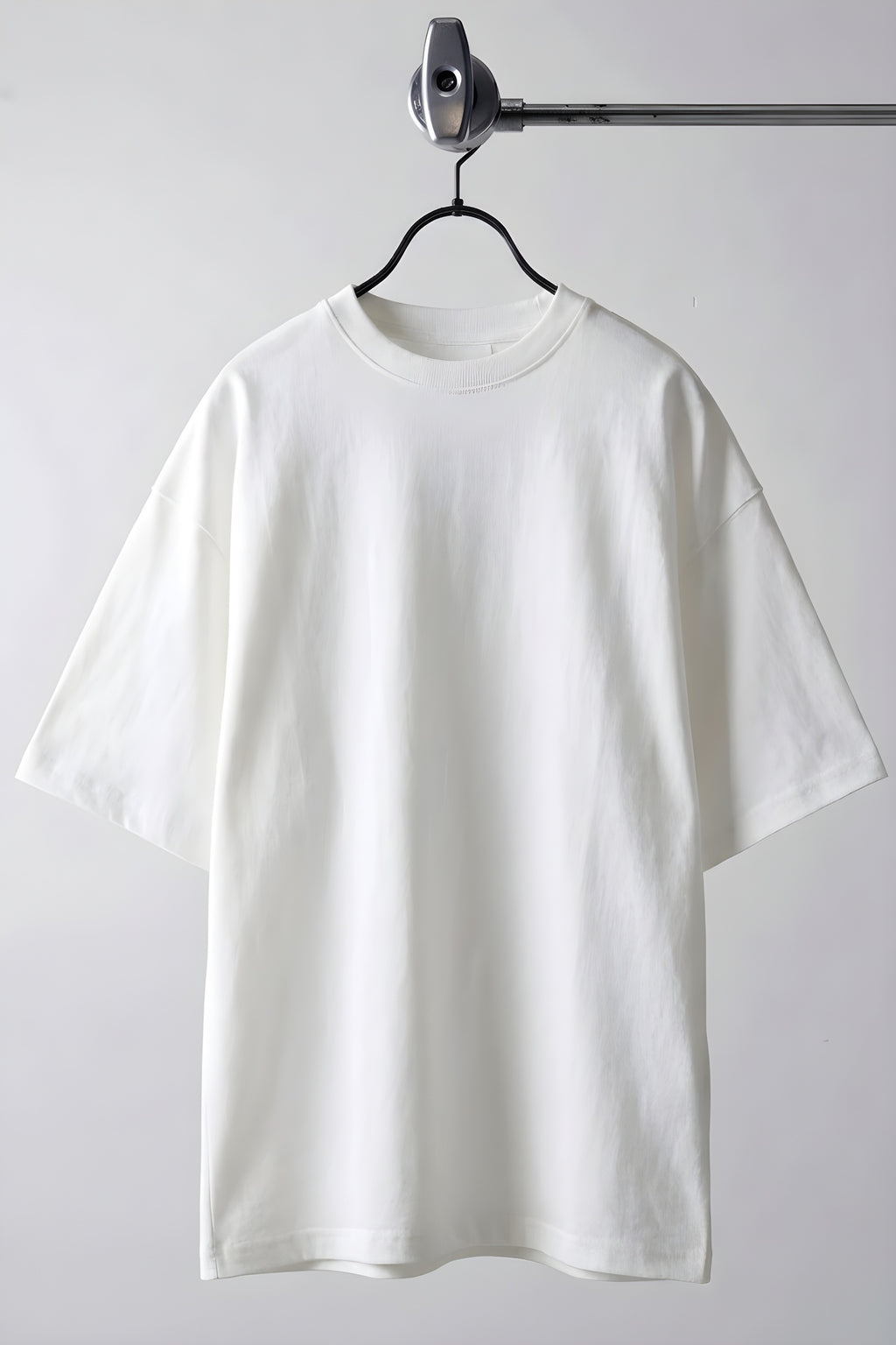 Erkek Beyaz Black Jack Oversize Fit Bol Geniş Kalıp Salaş Kesim T-shirt