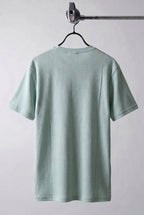 Erkek Mint Henley Yaka Tişört Üç Düğmeli Patlı Fitilli Regular T-shirt