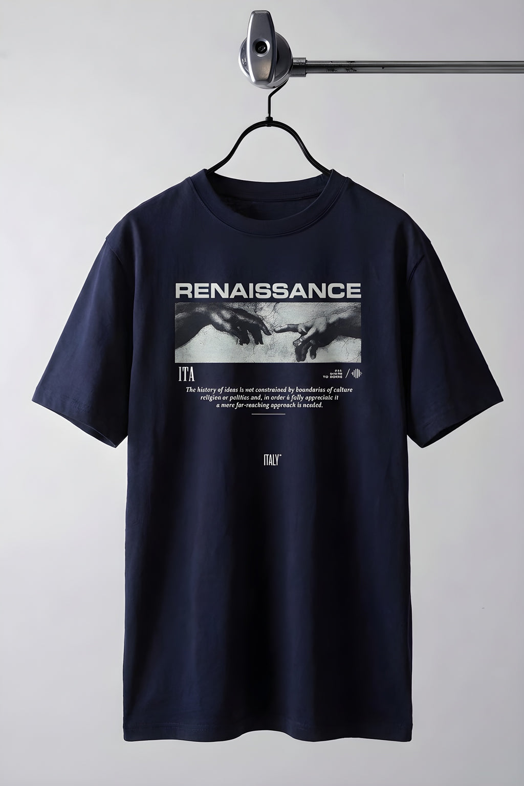 Erkek Lacivert Renaissance Regular Fit Normal Kalıp T-shirt