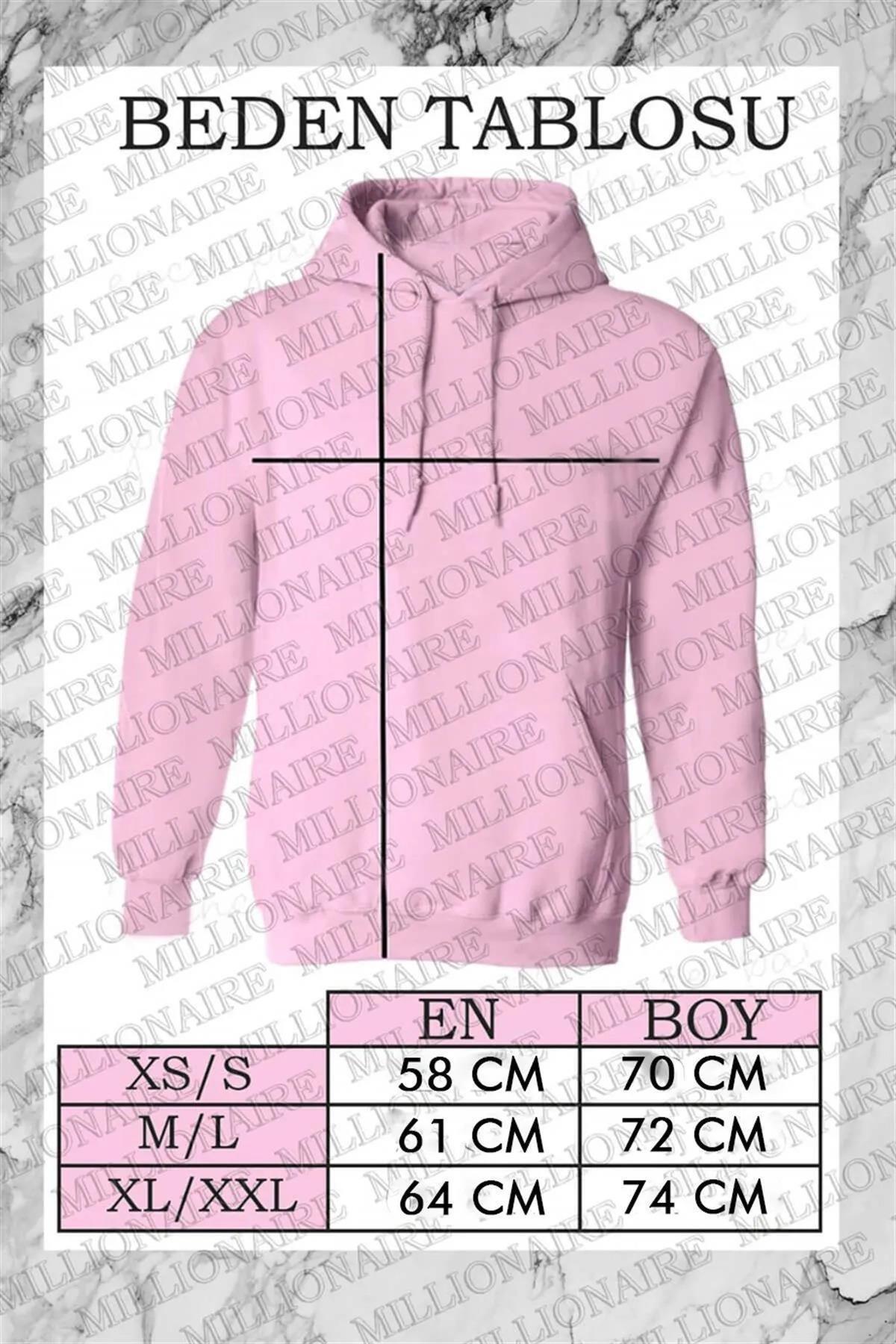 Erkek Ekru Kırık Beyaz City Of Angels Baskılı 0 Sıfır Yaka Oversize Salaş Bol Kesim Polar Sweatshirt