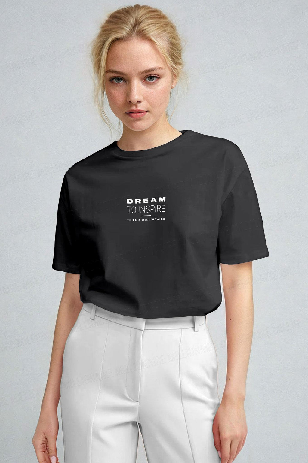 Kadın Füme Inspire Regular Fit Normal Kalıp T-shirt