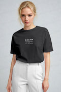 Kadın Füme Inspire Regular Fit Normal Kalıp T-shirt
