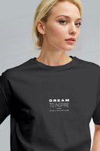 Kadın Füme Inspire Regular Fit Normal Kalıp T-shirt