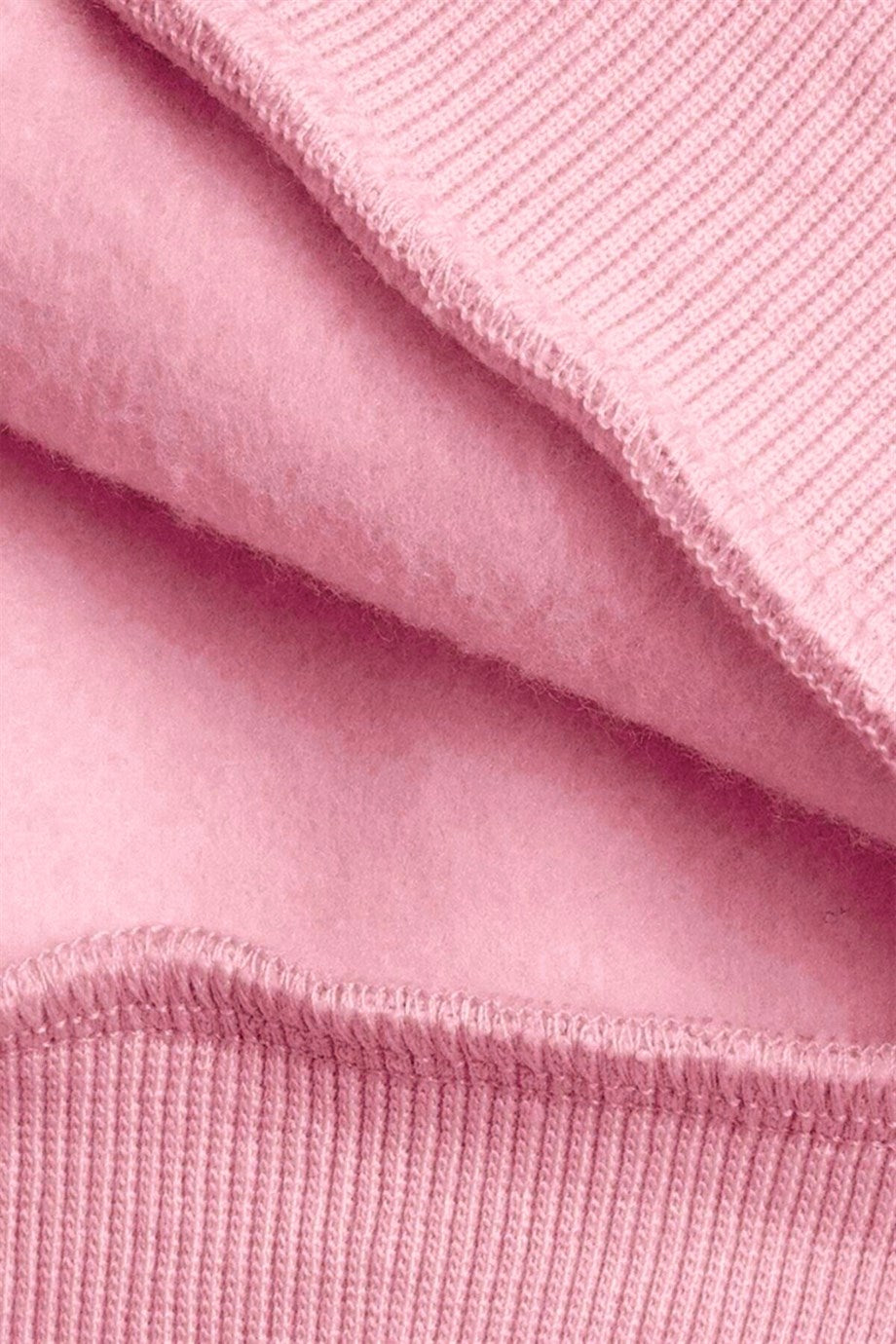 Kadın Pembe Çilek Baskılı 3 iplik Şardonlu Kapüşonlu Kanguru Cepli Oversize Salaş Hoodie Sweatshirt