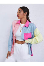 Kadın Pembe Garnili Oversize Gömlek