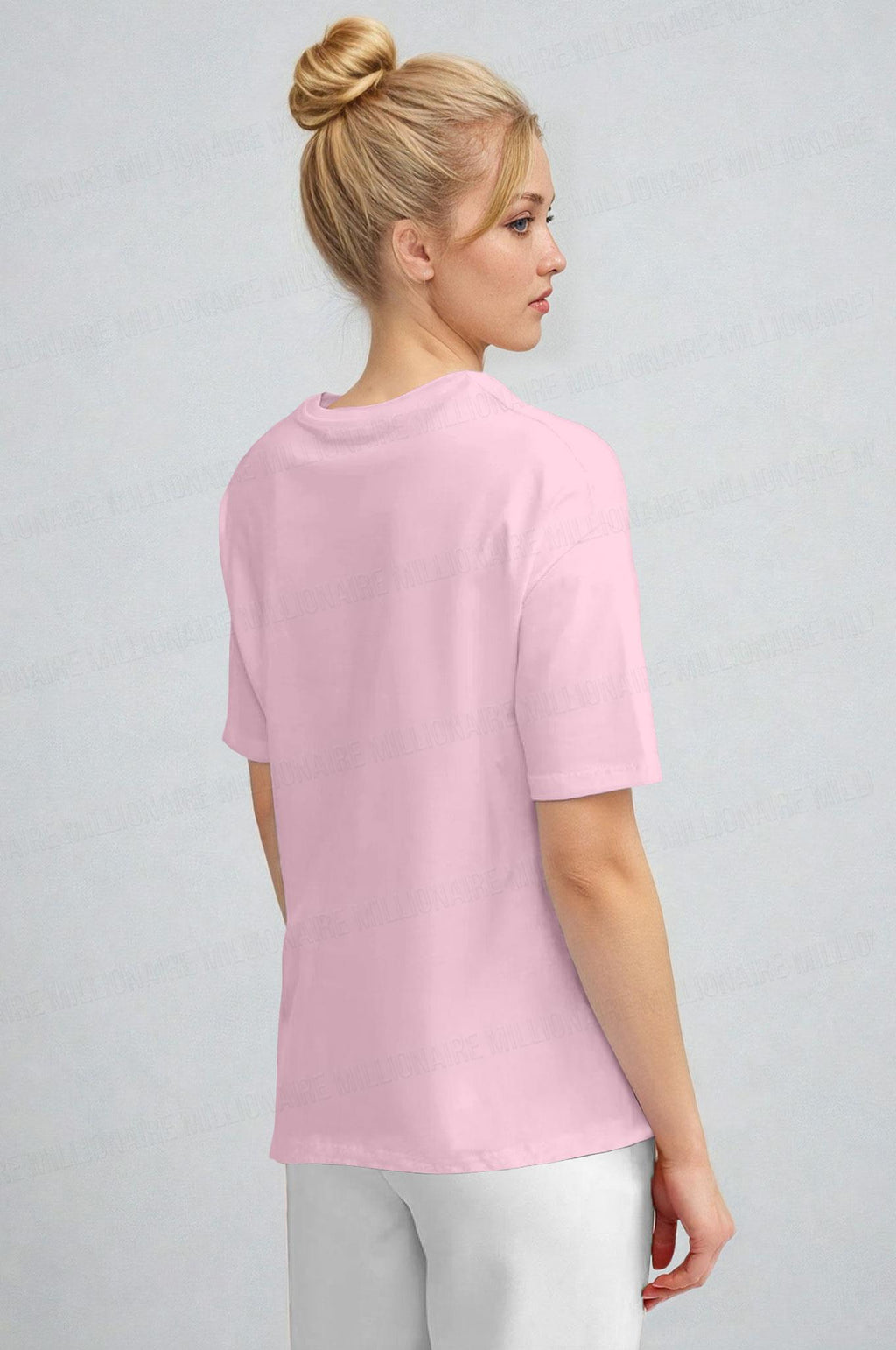 Kadın Pembe Paris Regular Fit Normal Kalıp T-shirt