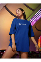 Kadın Sax Butterfly Oversize T-shirt