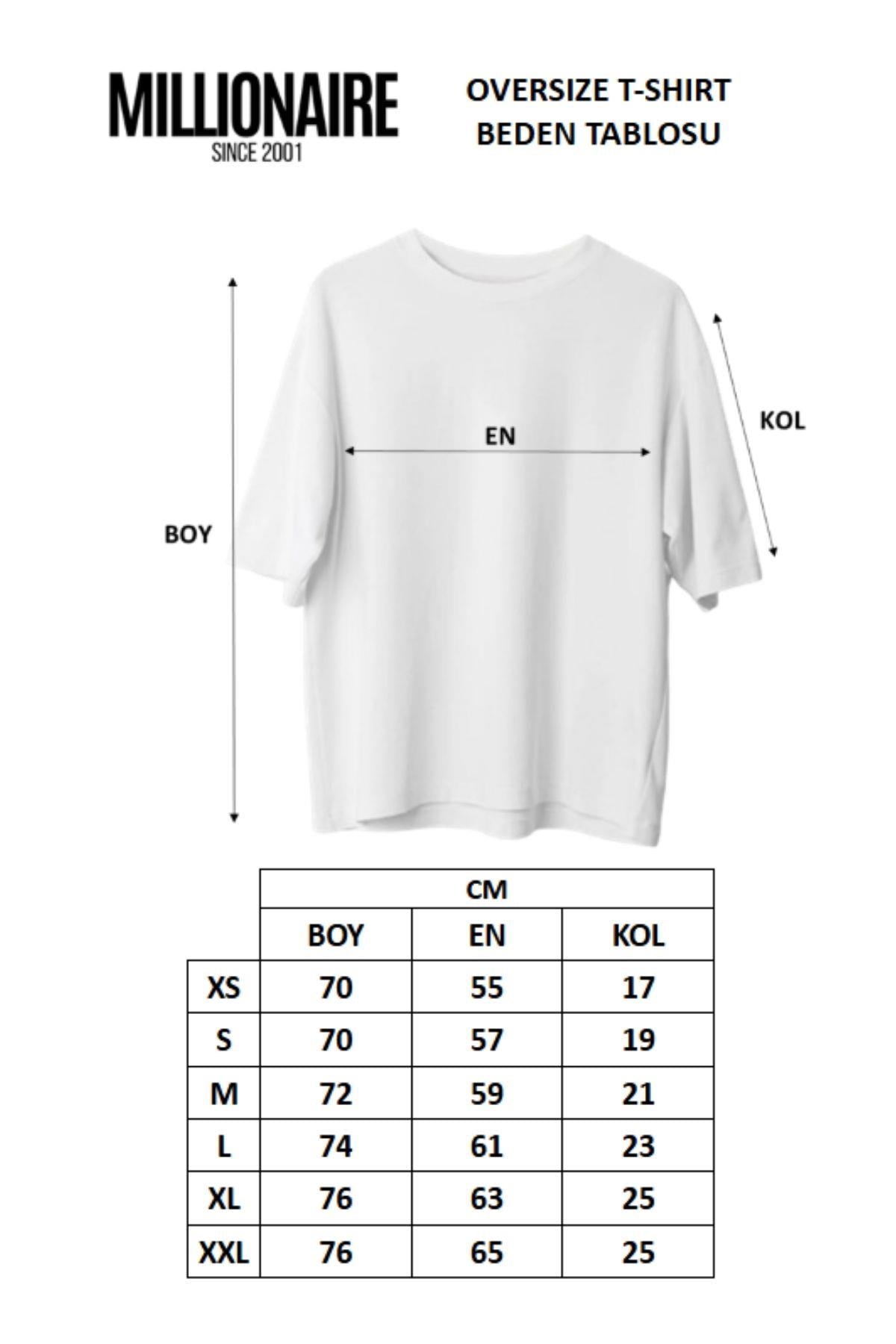 Kadın Siyah Black Jack Oversize Fit Bol Geniş Kalıp Salaş Kesim T-shirt
