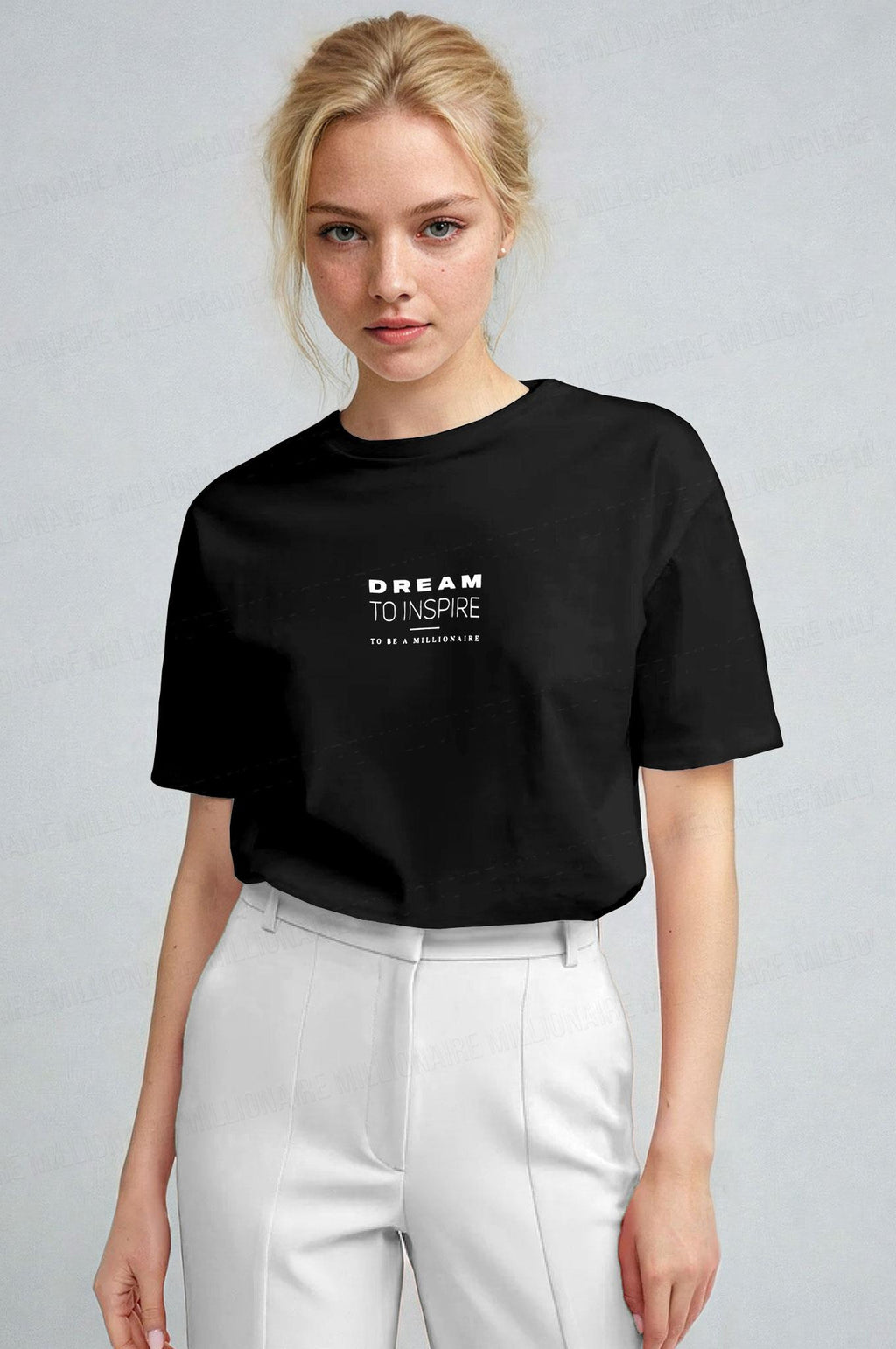 Kadın Siyah Inspire Regular Fit Normal Kalıp T-shirt