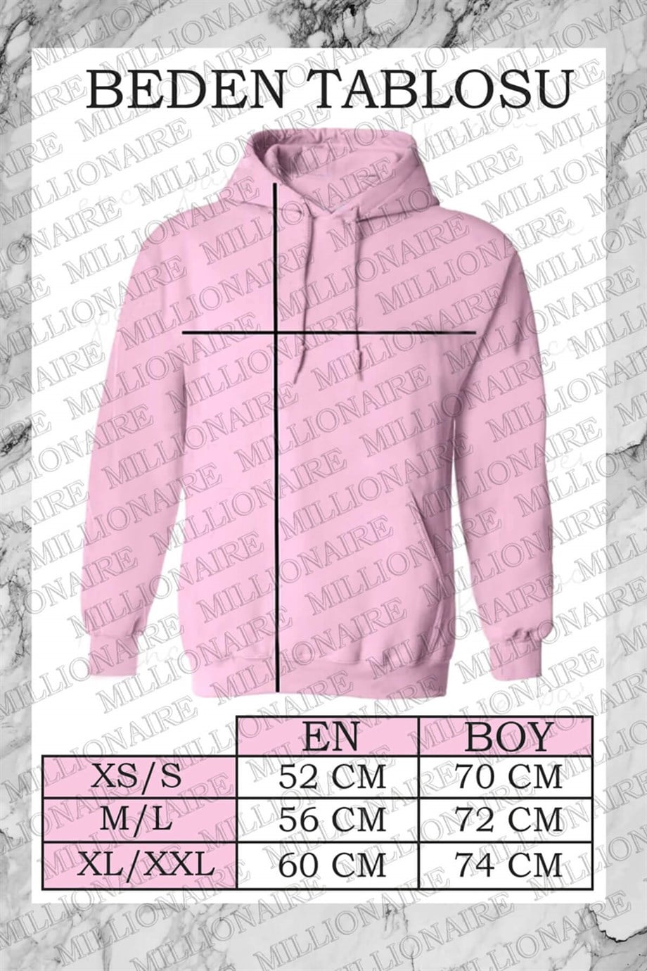 Kadin Siyah Kapüşonlu Fermuarlı 3 Üç İplik Polar Kanguru Oversize Salaş Sweatshirt Zip Up Hoodie