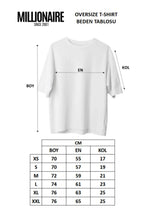 Kadın Siyah Kupa As Kuru Kafa Oversize Fit Bol Geniş Kalıp Salaş Kesim T-shirt