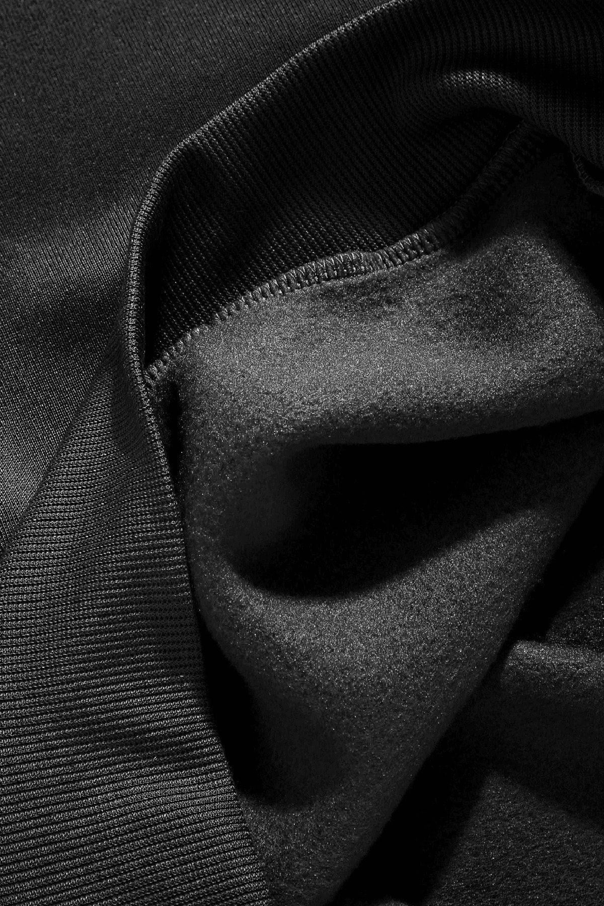 Kadın Siyah Sun And Moon Oversize Kapüşonlu Kanguru Sweatshirt