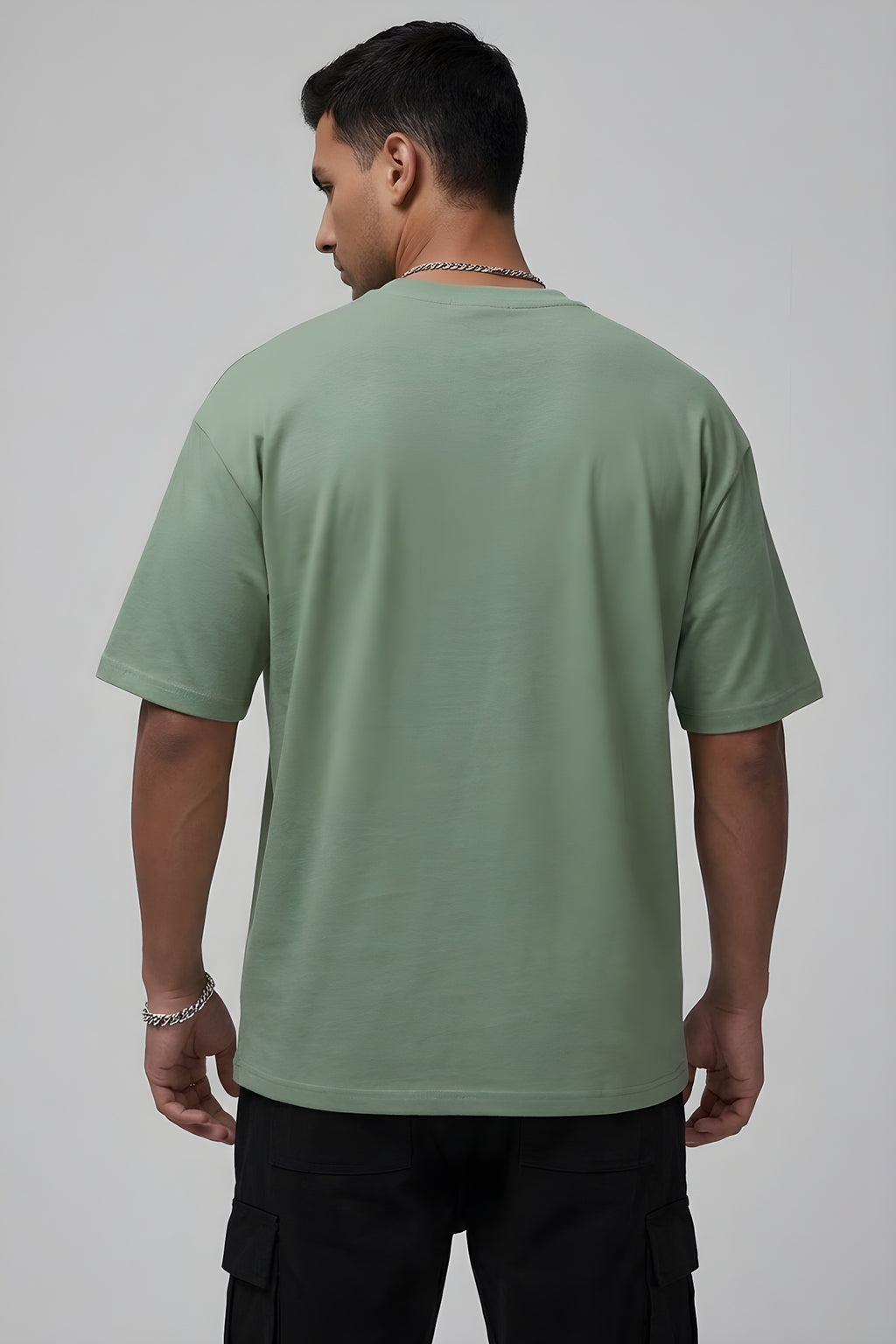 Erkek Spectacular Açık Yeşil Oversize Salas Boyfriend T-Shirt