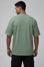 Erkek Spectacular Açık Yeşil Oversize Salas Boyfriend T-Shirt