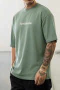 Erkek Spectacular Açık Yeşil Oversize Salas Boyfriend T-Shirt
